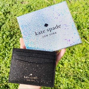 Glitter💕♠️Kate Spade Cardholder NEWINBOX